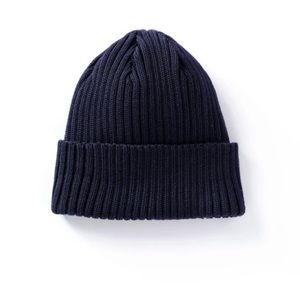 NWOT Unbound Merino Wool Navy Beanie